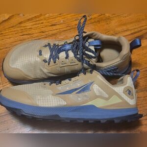 Altra Lone Peak 8 Tan Blue Trail Running Shoe 12 (US)